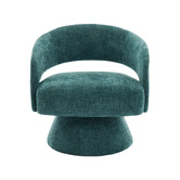 Cassington Home Nylah Chenille Swivel Armchair