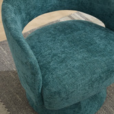 Cassington Home Nylah Chenille Swivel Armchair