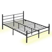 Cassington Home Braulio Bed with LED &amp; Charging Station