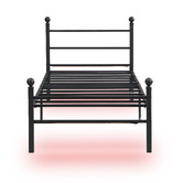 Cassington Home Braulio Bed with LED &amp; Charging Station