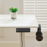 Cassington Home Nilfy Electric Sit &amp; Stand Corner Desk