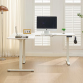 Cassington Home Nilfy Electric Sit &amp; Stand Corner Desk