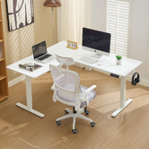 Cassington Home Nilfy Electric Sit &amp; Stand Corner Desk