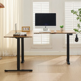 Cassington Home Nilfy Electric Sit &amp; Stand Corner Desk