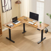 Cassington Home Nilfy Electric Sit &amp; Stand Corner Desk