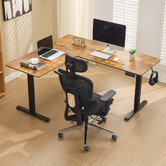 Cassington Home Nilfy Electric Sit &amp; Stand Corner Desk