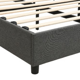 Cassington Home Winsted Upholstered Gas Lift Storage Bed with LED
