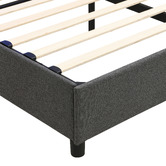 Cassington Home Winsted Upholstered Gas Lift Storage Bed with LED