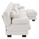 Cassington Home Rizalino 4 Seater Modular Sofa &amp; Ottoman Set