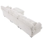 Cassington Home Rizalino 4 Seater Modular Sofa &amp; Ottoman Set