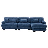 Cassington Home Rizalino 4 Seater Modular Sofa &amp; Ottoman Set