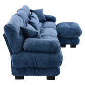 Cassington Home Rizalino 4 Seater Modular Sofa &amp; Ottoman Set