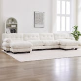 Cassington Home Rizalino 5 Seater Modular Sofa &amp; Ottoman Set