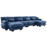 Cassington Home Rizalino 5 Seater Modular Sofa &amp; Ottoman Set