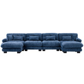 Cassington Home Rizalino 5 Seater Modular Sofa &amp; Ottoman Set
