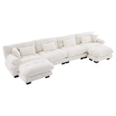 Cassington Home Rizalino 5 Seater Modular Sofa &amp; Ottoman Set