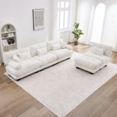 Cassington Home Rizalino 5 Seater Modular Sofa &amp; Ottoman Set