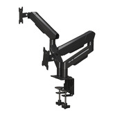 Cassington Home Harley Adjustable Dual Monitor Arm with Desk Clamp