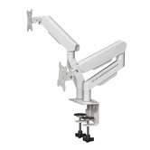 Cassington Home Harley Adjustable Dual Monitor Arm with Desk Clamp
