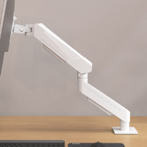 Cassington Home Harley Adjustable Single Monitor Arm with Desk Clamp