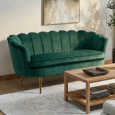 Cassington Home Marianna 2 Seater Velvet Sofa