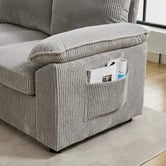 Cassington Home Eviana 6 Seater King Single Modular Sofa Bed &amp; Ottoman Set