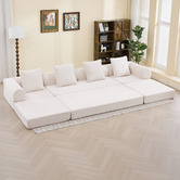 Cassington Home Fleur 3 Seater Double Modular Sofa Bed