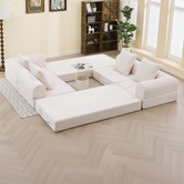 Cassington Home Fleur 3 Seater Double Modular Sofa Bed