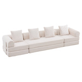Cassington Home Fleur 3 Seater Double Modular Sofa Bed