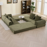 Cassington Home Fleur 3 Seater Double Modular Sofa Bed