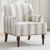 Cassington Home Grecia Striped Accent Chair