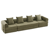 Cassington Home Fleur 3 Seater Double Modular Sofa Bed
