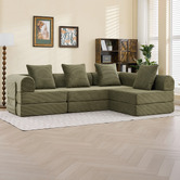 Cassington Home Fleur 3 Seater Double Modular Sofa Bed