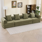 Cassington Home Fleur 3 Seater Double Modular Sofa Bed