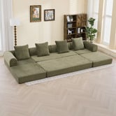 Cassington Home Fleur 3 Seater Double Modular Sofa Bed