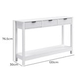Cassington Home Irie 3 Drawer Console Table