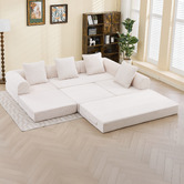 Cassington Home Fleur 3 Seater Double Modular Sofa Bed