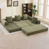 Cassington Home Fleur 3 Seater Double Modular Sofa Bed