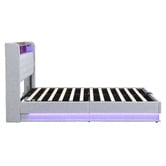 Cassington Home Lawrence Gas Lift Storage Bed with LED