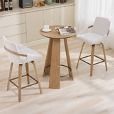 Cassington Home 66cm Lucinda Chenille Swivel Bar Stools