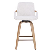Cassington Home 66cm Lucinda Chenille Swivel Bar Stools