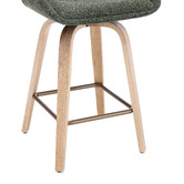 Cassington Home 66cm Lucinda Chenille Swivel Bar Stools