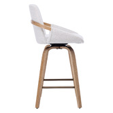 Cassington Home 66cm Lucinda Chenille Swivel Bar Stools
