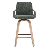 Cassington Home 66cm Lucinda Chenille Swivel Bar Stools