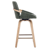 Cassington Home 66cm Lucinda Chenille Swivel Bar Stools