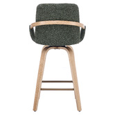 Cassington Home 66cm Lucinda Chenille Swivel Bar Stools