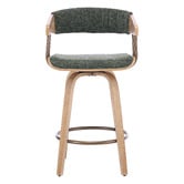 Cassington Home 66cm Livia Chenille Swivel Bar Stools
