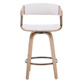 Cassington Home 66cm Livia Chenille Swivel Bar Stools