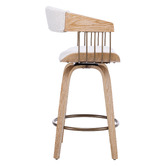 Cassington Home 66cm Livia Chenille Swivel Bar Stools
