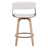 Cassington Home 66cm Livia Chenille Swivel Bar Stools